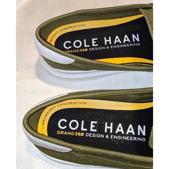 Cole Haan Grand 360 Men's Rally Canvas Penny Loafers C35229 Olive Size 10.5M - Picture 7 of 9